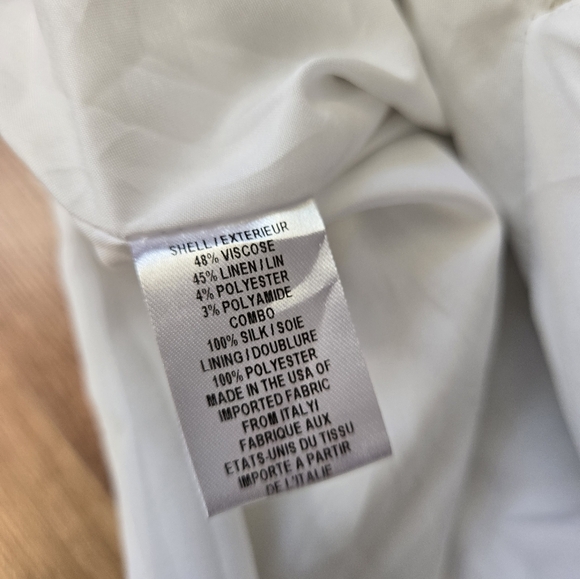 Vintage An Original BY Milly New York Elegant White Sleeveless Dress Size 4 - Picture 4 of 4